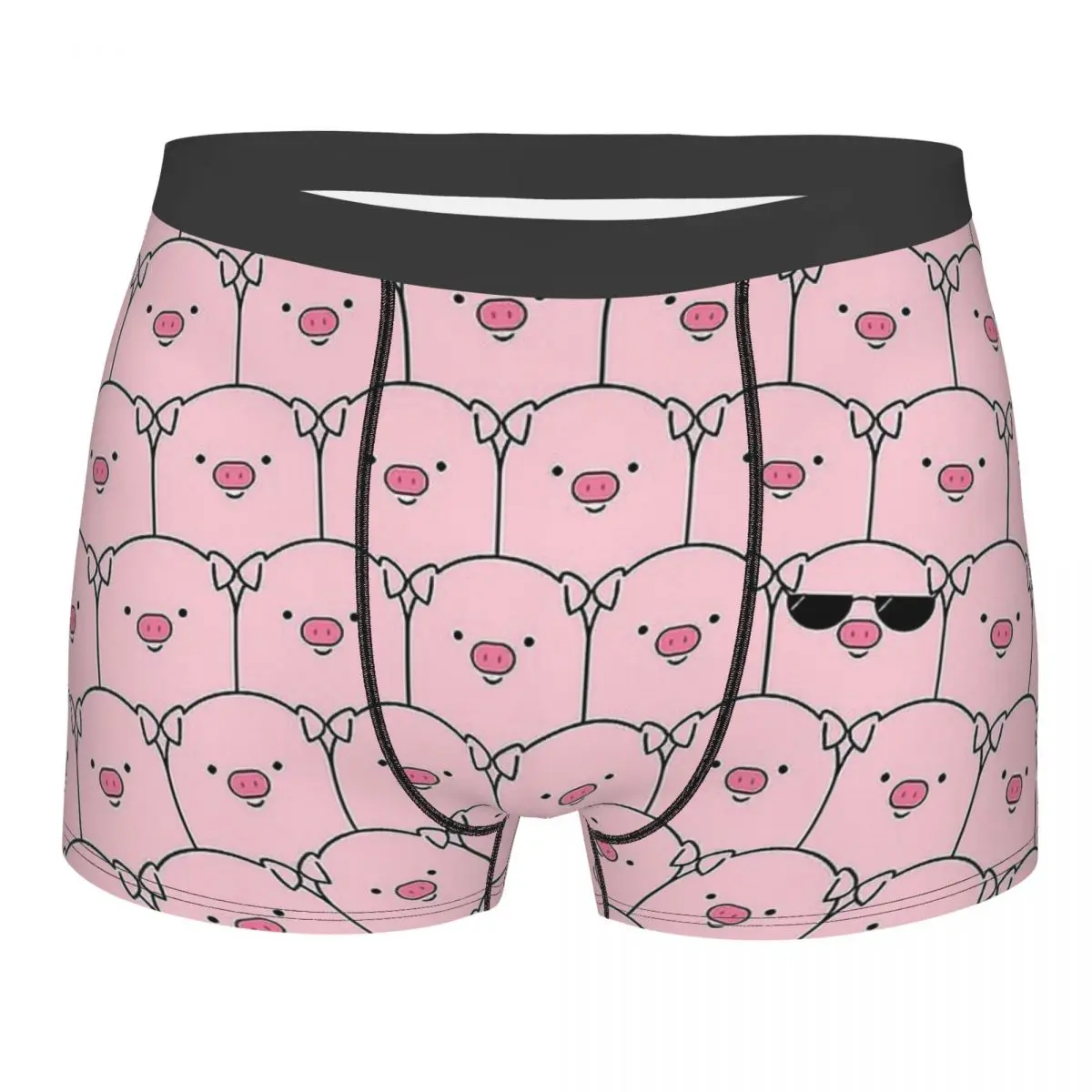 

Animal Meme That Cool Pig Underpants Breathbale Panties Male Underwear Print Shorts Boxer Briefs Polyester Print