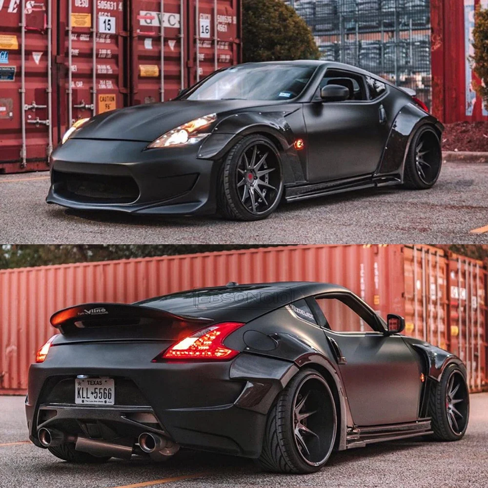 Fits 2009-2021 Nissan 370Z Coupe/Fairlady Z Duckbill Rear Trunk Spoiler Wing Lip FRP Unpainted Or Carbon Fiber