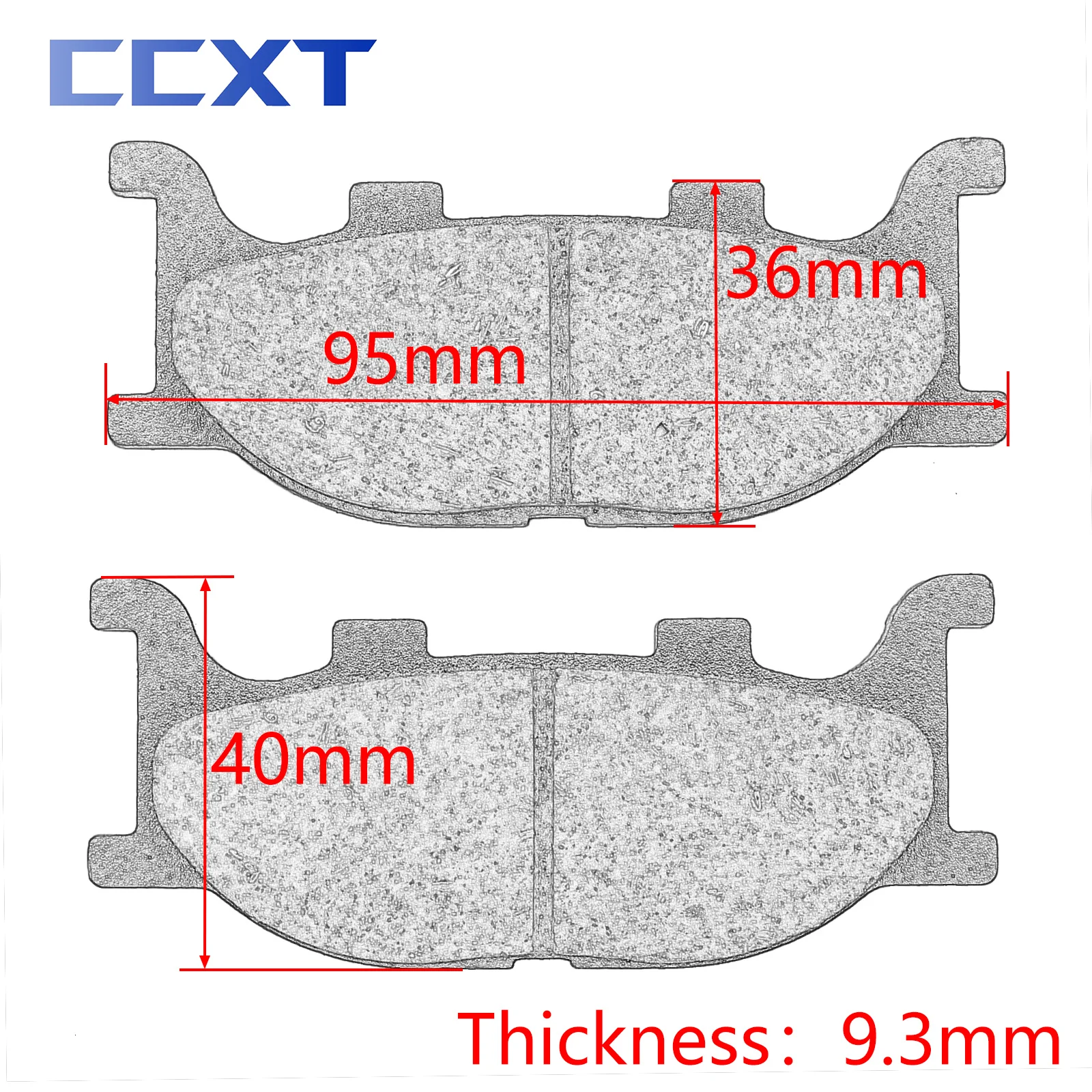 Motorcycle Front Brake Pads Disks For Yamaha SRV250 Soulfultwin Renaissa XJ400 YP400Majesty XP500 XV535 XJ600 XVS650 XVS950