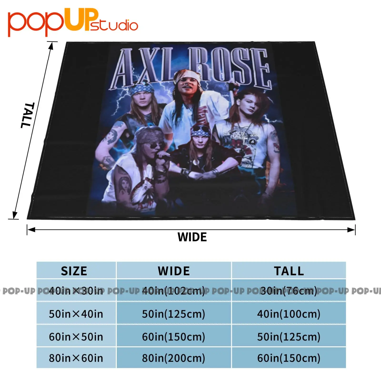 بطانية Axl Rose Fanart فائقة النعومة، غطاء أريكة شتوي، أغطية سرير