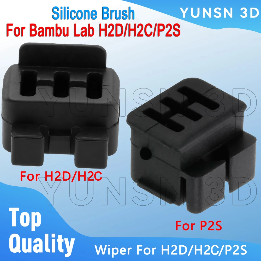 Nozzle Wiper For Bambu Lab H2D/H2S/P2S Silicone Brush High Quality Hotend Nozzles Cleanning Tool For Bambulab P2S Cleaner Parts