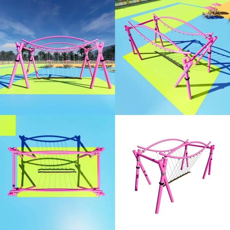 Dragon Shaped Steel Rope Mesh Swing Outdoor Indoor Unpowered Amusement Equipment Large Hanging Swing for Commercial Theme