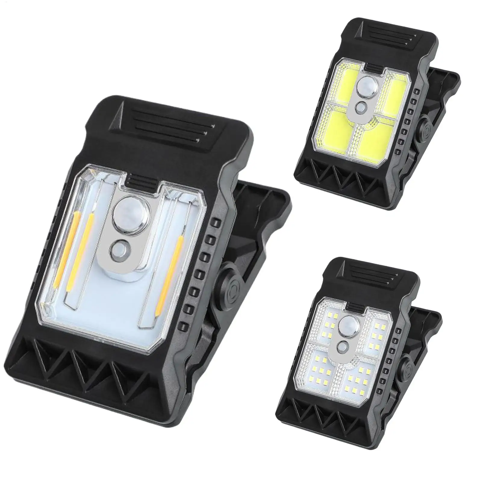 Outdoor Solar Clamp On Motion Sensor Lights Waterproof Work Light Camping Lamp Fence Walls Garage Led Lamps