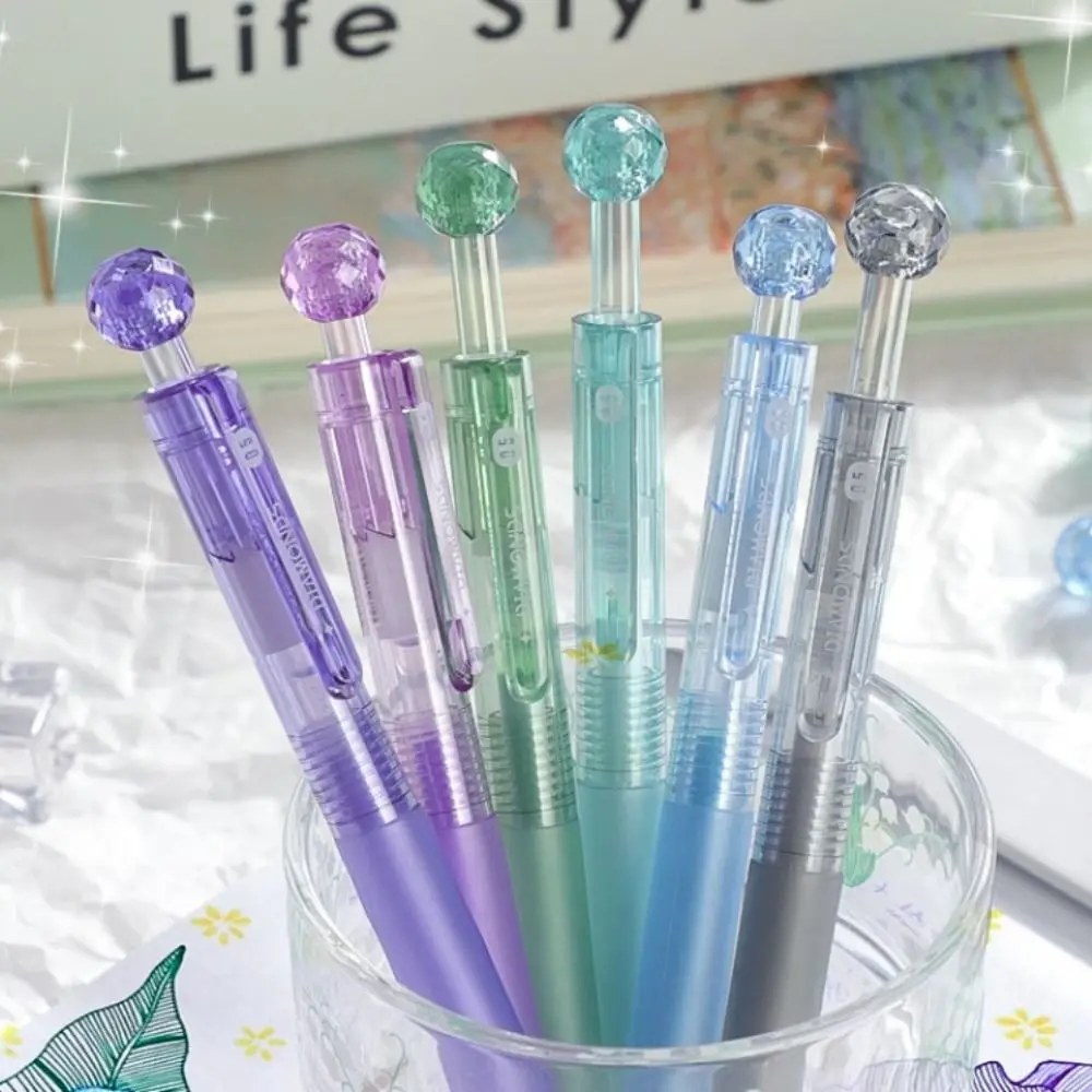 6PCS Bling Diamond Color Pen Shining DIY Graffiti Glitter Color Pen Highlighter Writing Drawing Art Hand Account Marker School