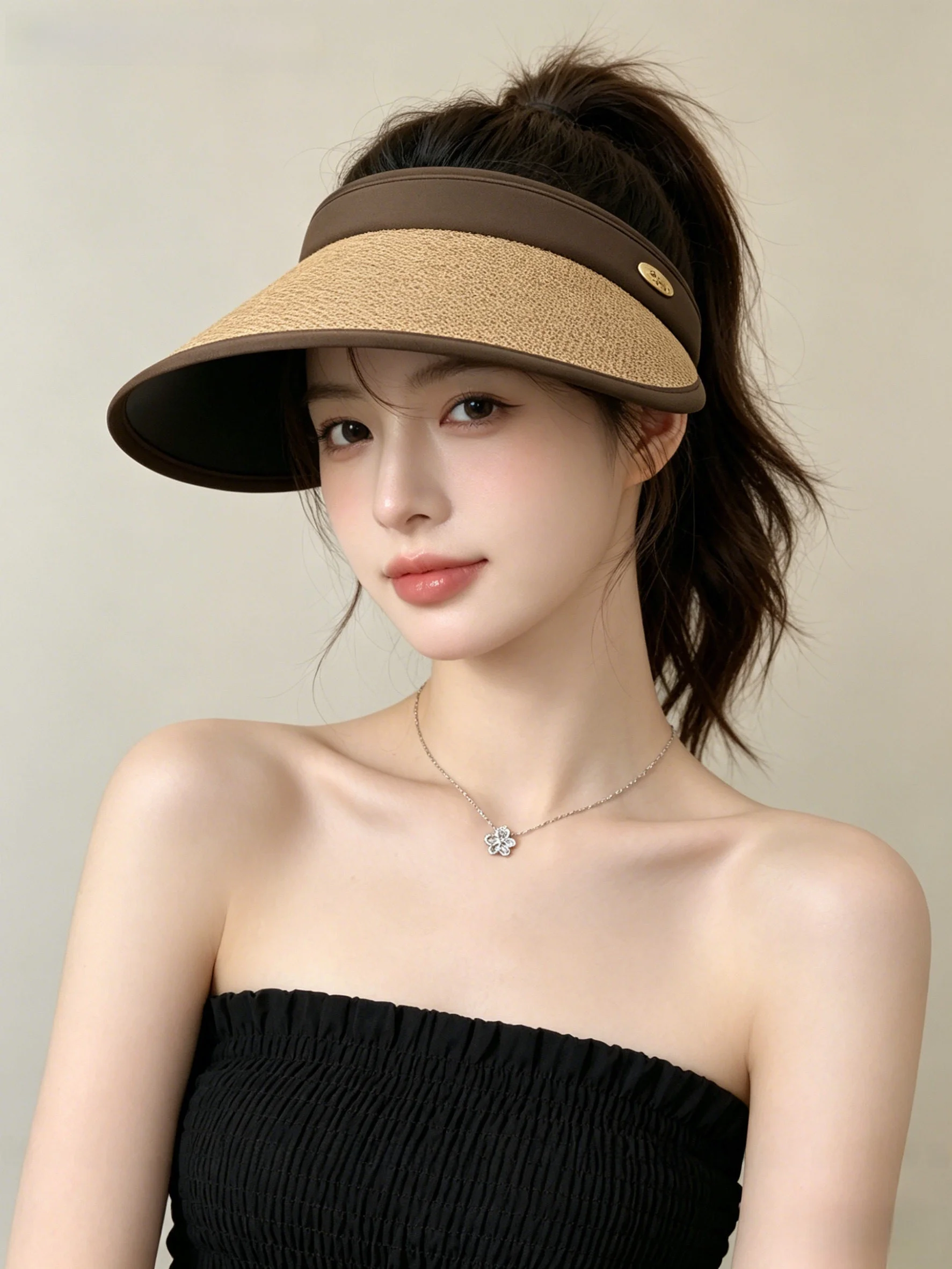 chapeau-de-paille-monstar-2026-nouveau-upf50-anti-uv-pour-femme-chapeau-de-soleil-d'exterieur-tendance-respirant-avec-bande-reglable