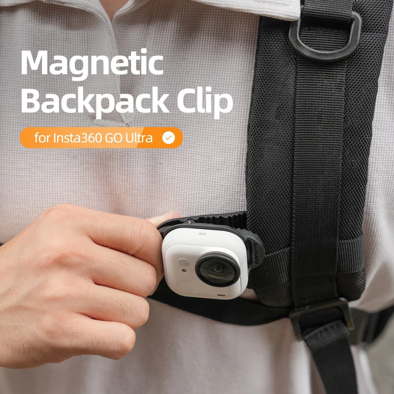 Für GO Ultra Rucksack-Clip Magnetische Schnellverschluss-Halterung Anti-Shake-Clip-Halterung für Insta 360 GO Ultra Kamera Zubehör