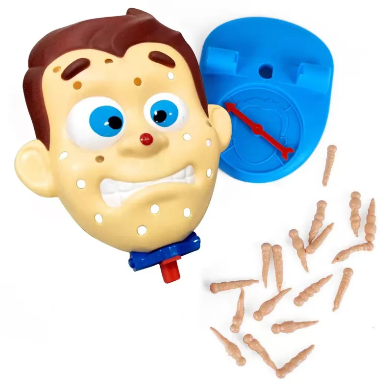 Funny Doll with Pimples Cute Face Squeeze Toy Acne Pop Water Spray Interactive Joke Prank Party Game Novelty Children Adult Gift