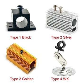 Dia 12Mm เลเซอร์โมดูลฮีทซิงค์ผู้ถือ Cooling สีฟ้า/สีเขียว/สีแดง/IR Lazer ความร้อน