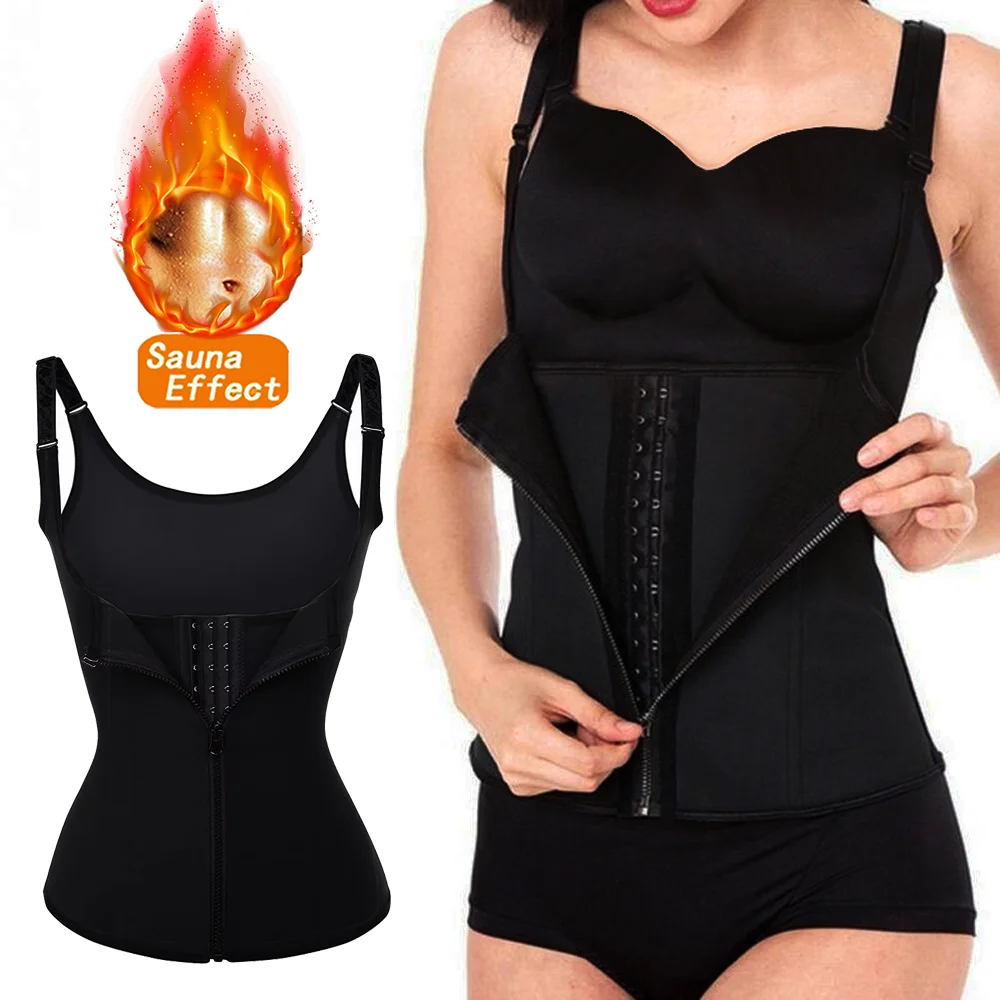 Sweat Waist Trainer Vest Shapewear Slimming Corsets for Weight Loss Body Shaper Sauna Suits Compression Tank Tops Belly Girdles