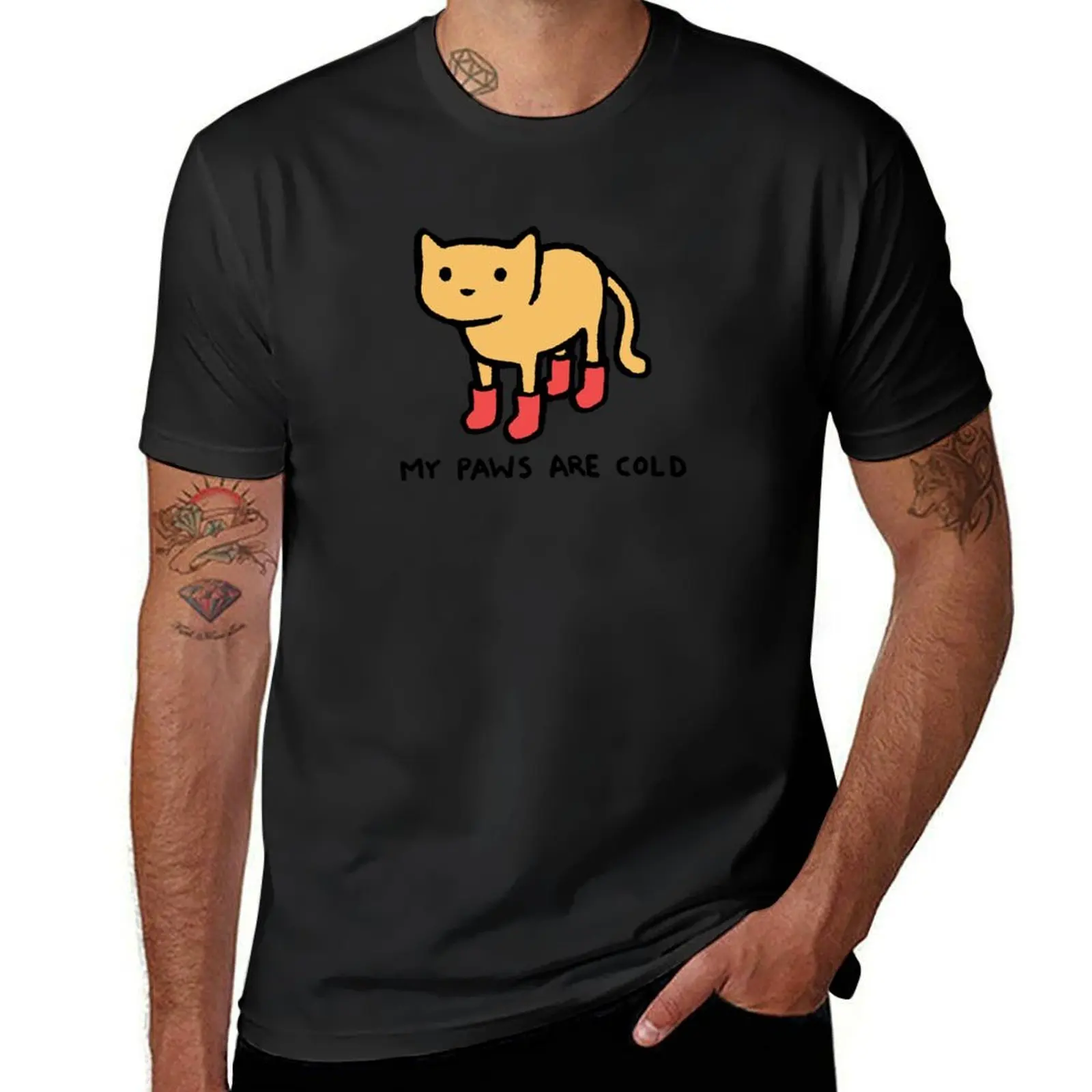 Me Paws Are Cold T-Shirt plus sizes customizeds Blouse men graphic t shirts