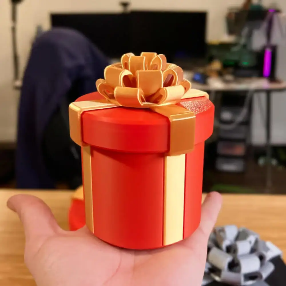 Boîte-cadeau à vis emboîtable, conteneur de carte d'argent, boîte-cadeau de noël ennuyeuse