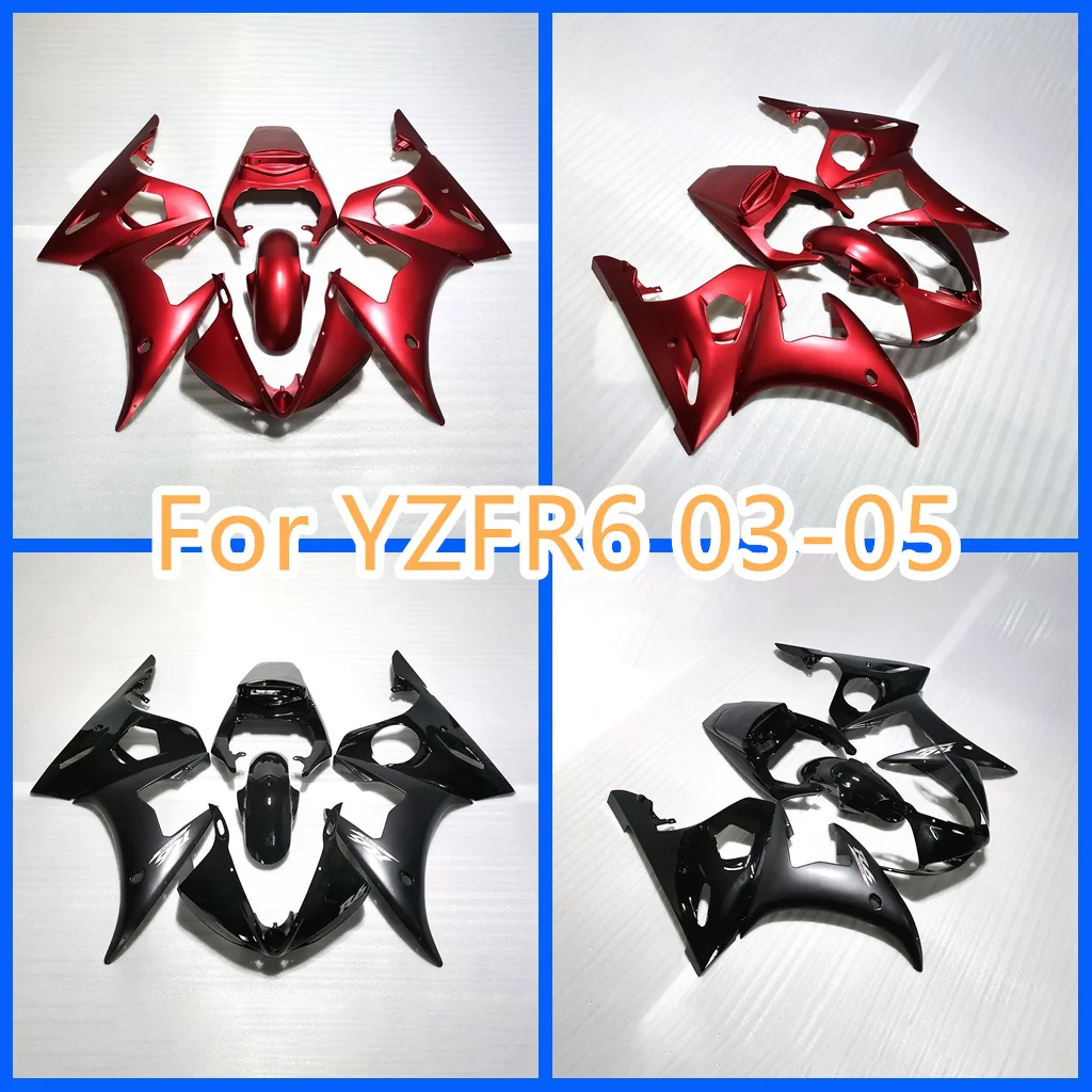 Customized Fairing kit for YAMAHA YZF R6 03 4 05 YZFR6 2003 2004 2005 ABS Injection Road Racing Sportbike Bodywork Shell Cowling