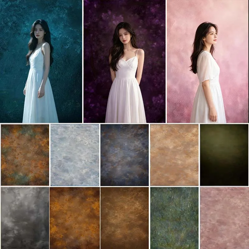 

LS Portrait Backdrops Child Baby Photo Props Adult Kids Decors Abstract Solid Color Texture Photography Studio Backgrounds