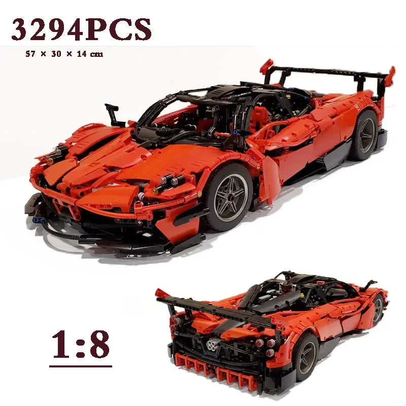 Moc Serie Pagani Racing Set passt Leginlis MOC-31944 Ziegel Kit Modell Spielzeug Kinder Geburtstags geschenk Weihnachts geschenk Speed Racer 42143