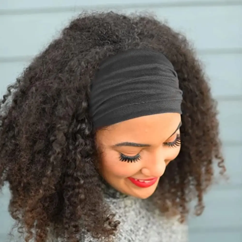 Frauen Stirnbänder Afrikanische Breite Haar Wrap Turban Twist Stirnband für Frauen Große Sport Workout Stretch Rutschfeste Große Haarbänder – Detail 10