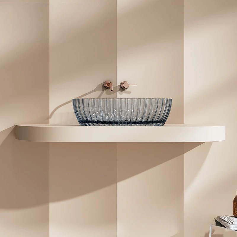 Bed and breakfast household wash basin Transparent counter basin MR-TA8877