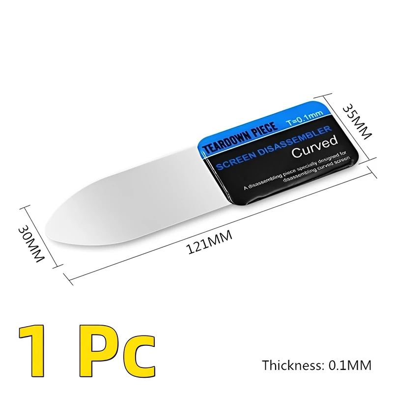 1-5Pcs Ultra Thin Flexible Mobile Phone Curved LCD Screen Spudger Opening Pry Card Tools Steel Metal Disassemble Tool