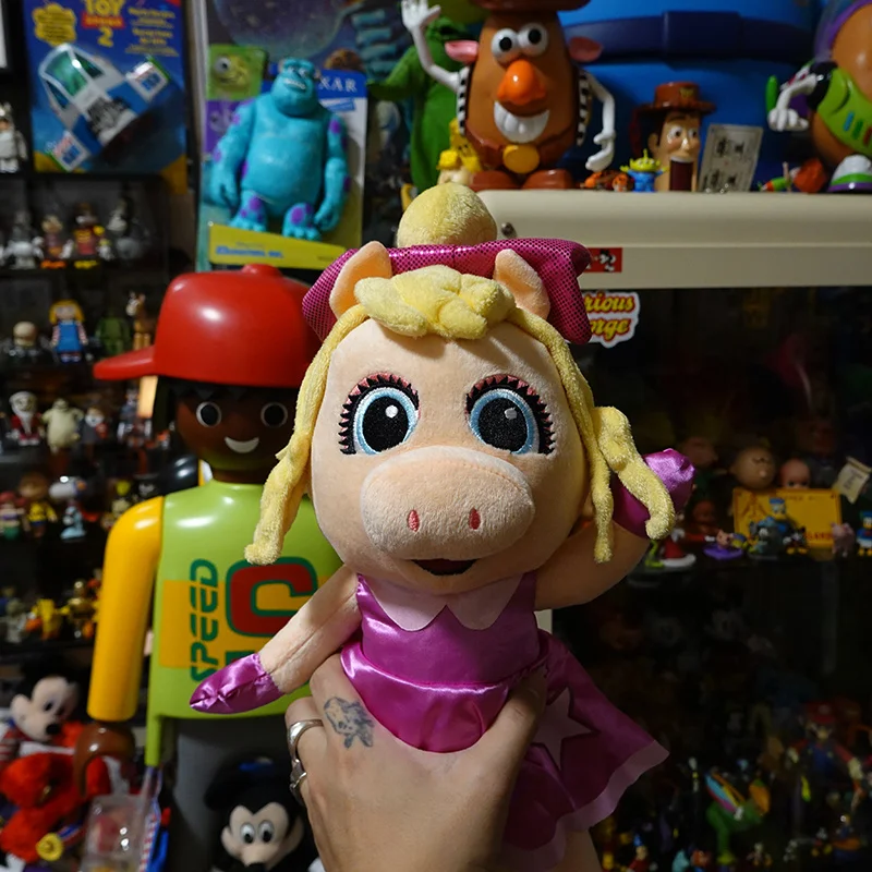 40cm cartoon Miss Piggy show soft figure doll PVC kids collection KERMIT frog model