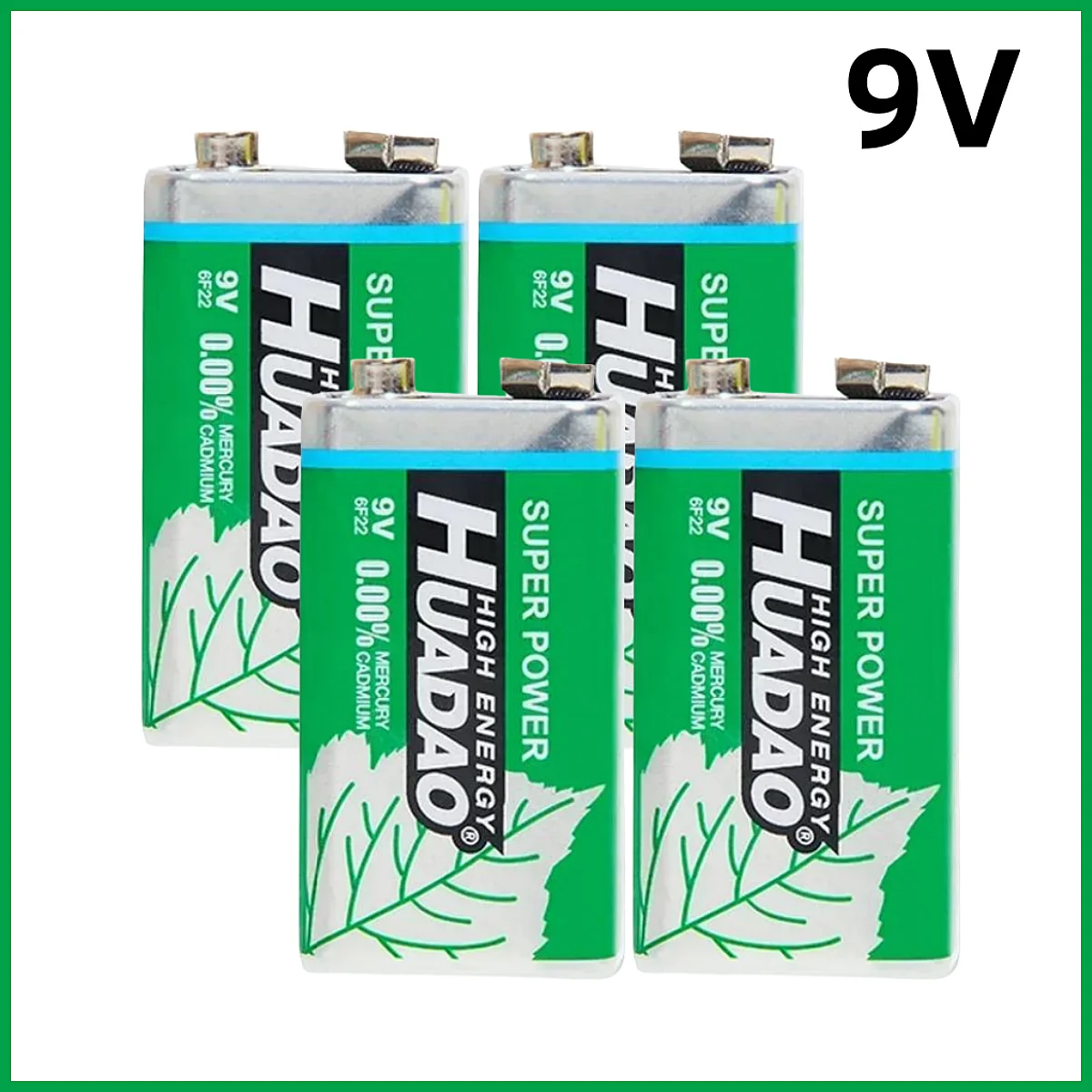 1-10pcs Disposable 9 Volt Battery 9V Battery Multimeter Alarm Microphone 6F22 Carbon Dry Batteries 1100mah for KTV Toy