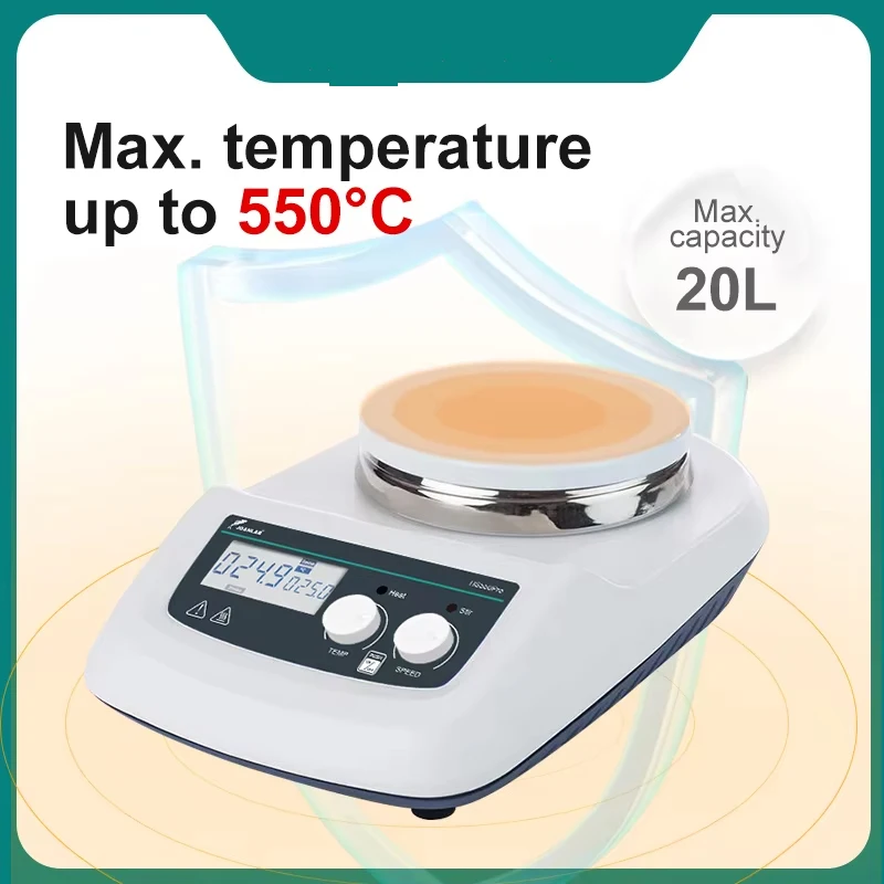 HS5/HS5pro/HS5C Magnetrührer Mit Heizung Digital Display Thermostat Rührer Labor Heizplatte Magnetische Mixer 20L