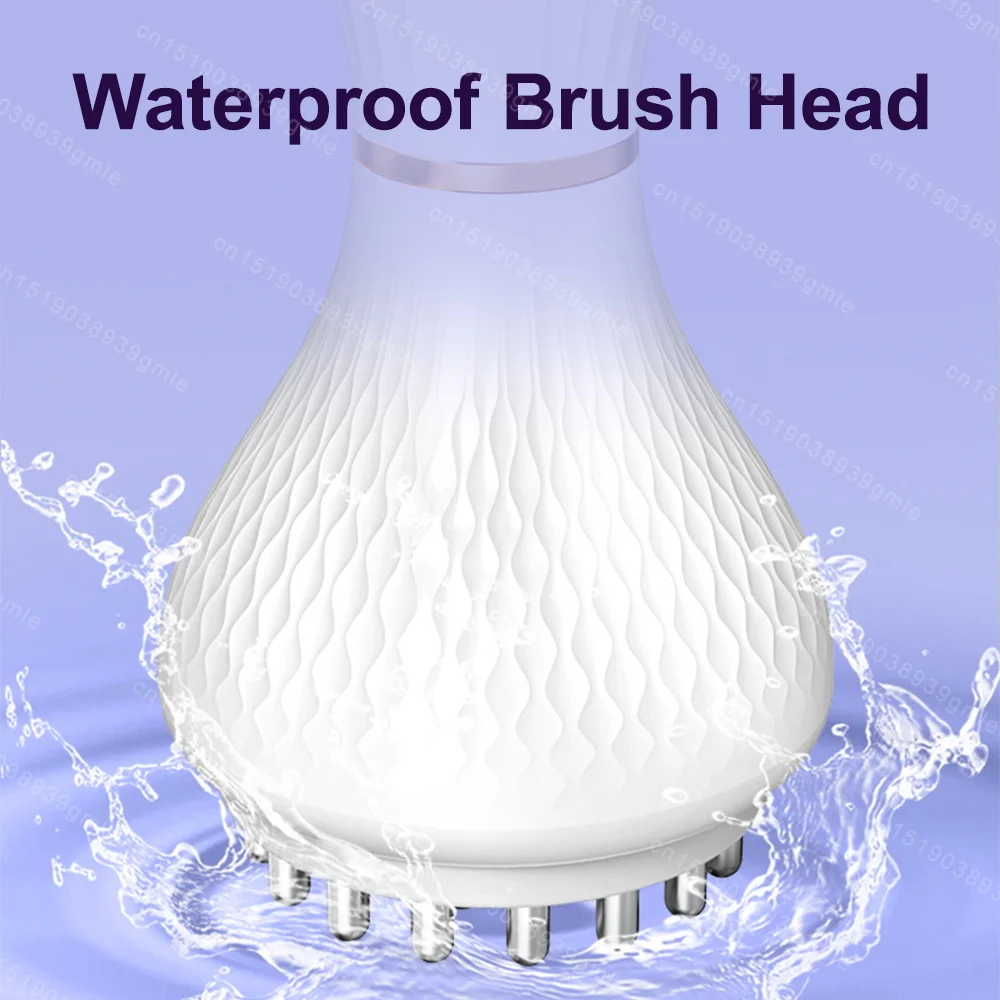 Electric Meridian Brush Microcurrent Pulse Scraping Instrument Red Light Heating Vibration Massage Slimming Up Full Body Massage