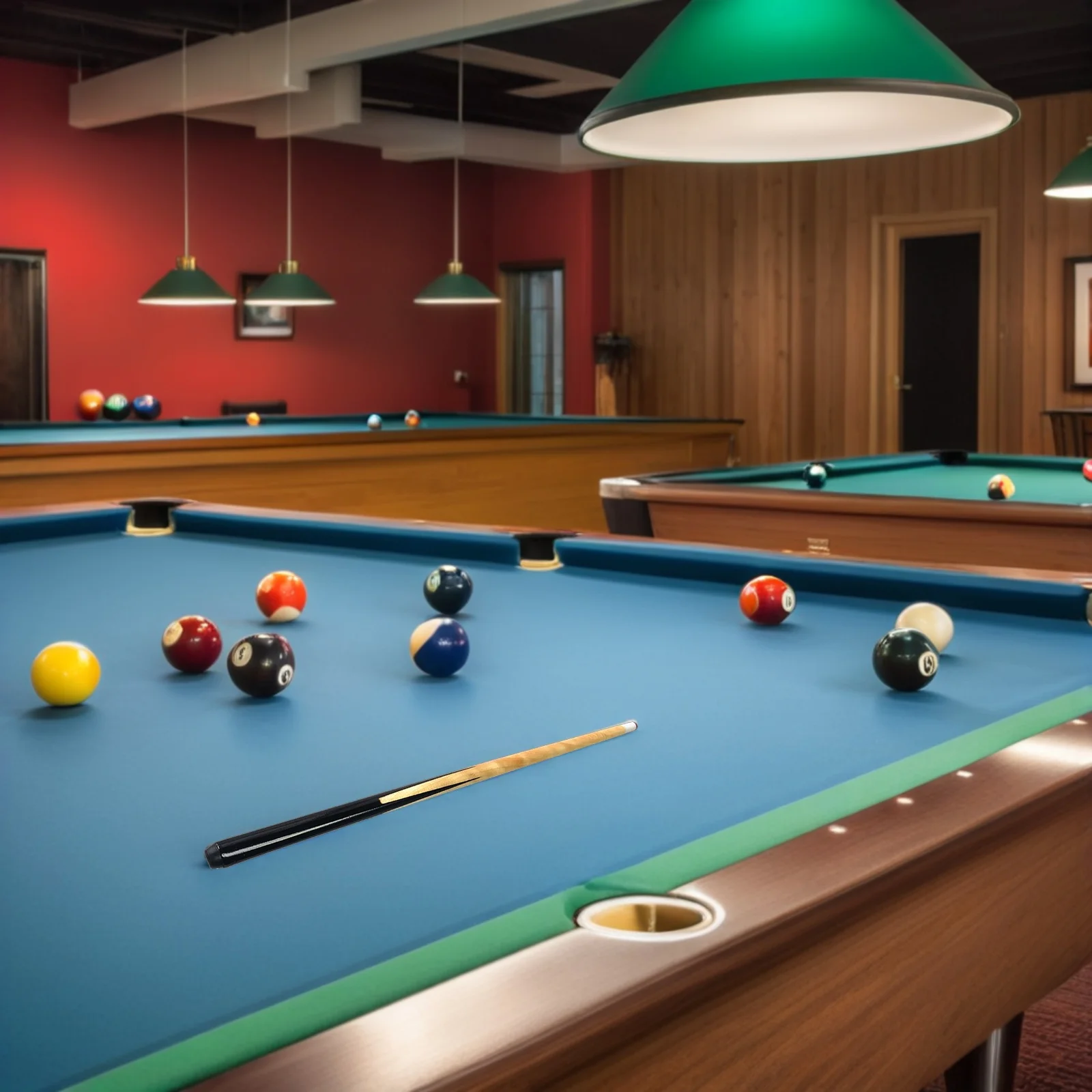 

1 Set Short Pool Stick Wooden Billiard Cue For Tight Spaces Durable Comfort Grip Accurate Shot One-Piece Beginner Practice Mini