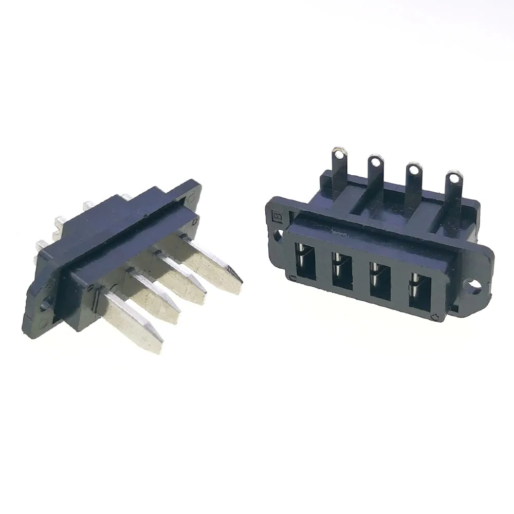 1 toma de cableado de batería de litio 30A 4P enchufe de alta corriente Ebike conector de batería de vehículo eléctrico 4 pines macho Fe