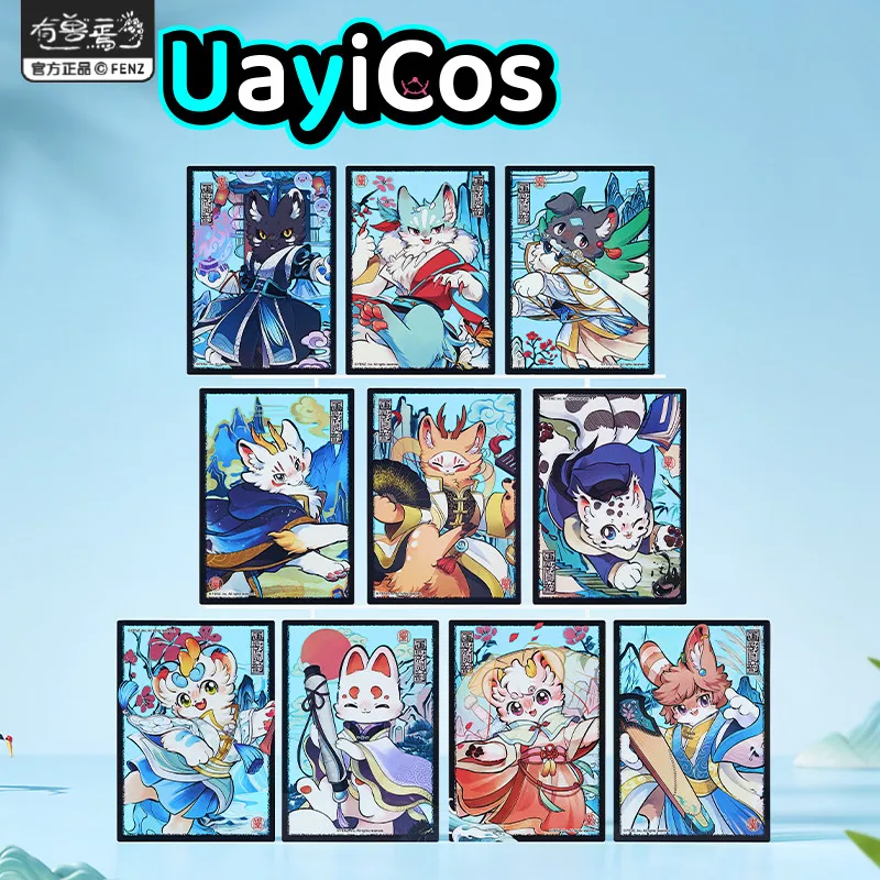 

In Stock Official Fabulous Beasts PET Transparent Photo Card Laser Collection Card Animal Ornament Doll Accessories Anime Game T