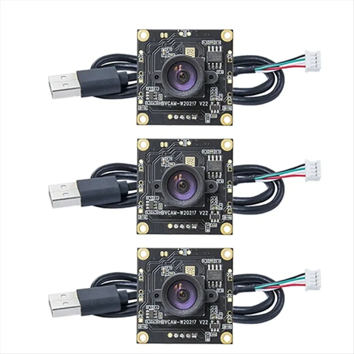 ABGN 3 Pcs OV9732 100 Degrees 1280x720 30fps Camera Module for Autodarts Io with 2M Cable,PCB SIZE:32x32mm, Camera Module