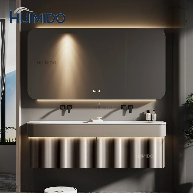 Light Luxury Mirror Bathroom Cabinet Italian Decorations Minimalist Cupboard Gadgets Display Partitions Archivadores Furniture