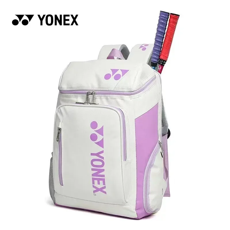 YONEX-Bolsa de bádminton Unisex, mochila de alta capacidad, práctica, resistente al desgaste, impermeable, raqueta de entrenamiento, bolsas de tenis