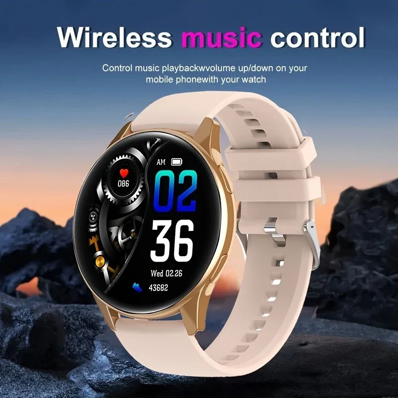 2024 AMOLED Smartwatch 2024 Bluetooth Sports Fitness reloj inteligent Music Control Round Smarthwhatch For Men Women Android ios