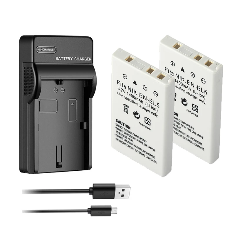 1400mAh EN-EL5 EN EL5 Li-ion Battery for Nikon Coolpix P3 P4 P80 P90 P100 P500 P510 P520 P530 P5000 P5100 P6000 3700 5200 7900
