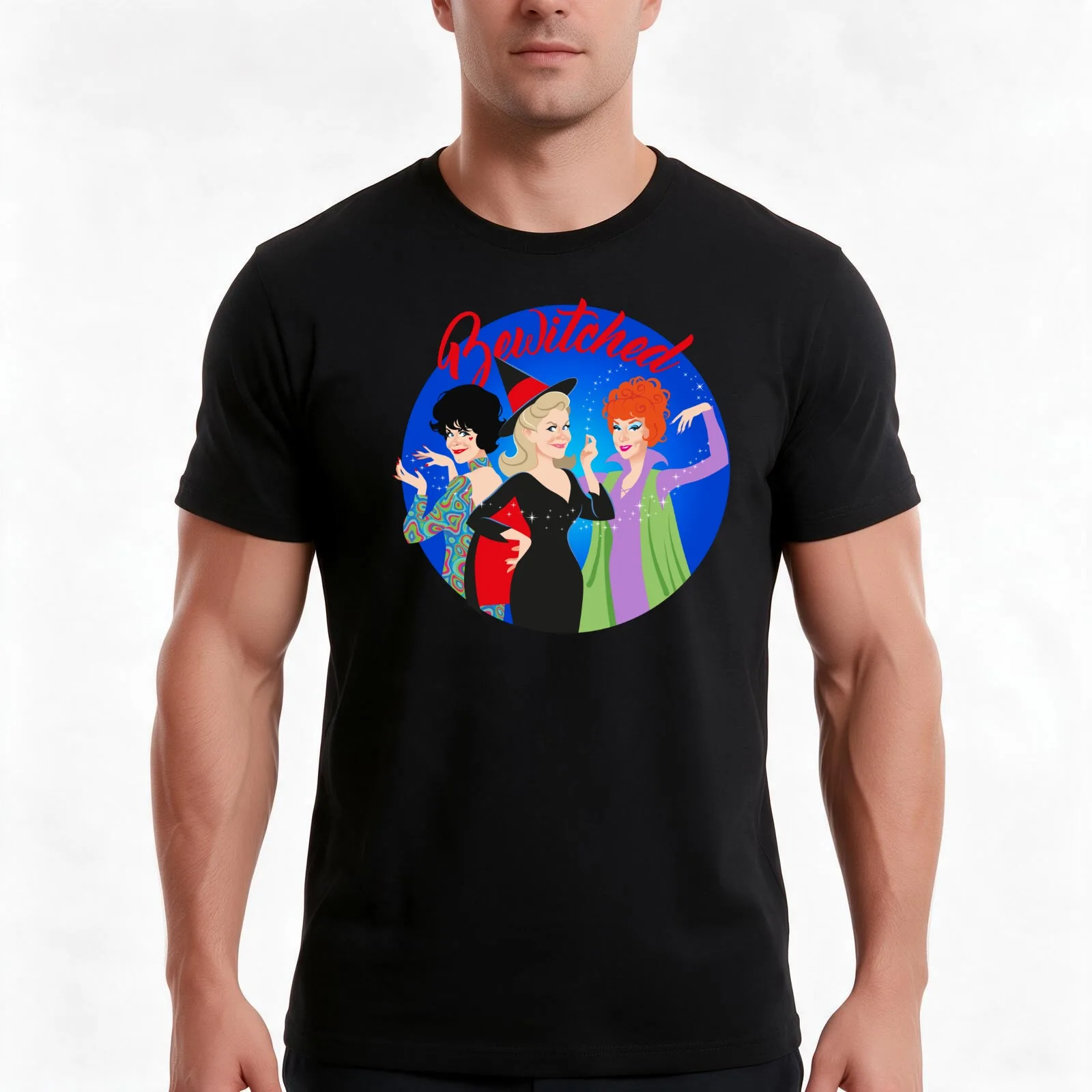 Bewitched 60 Anniversary T-Shirt Summer Casual Cotton Tee Oversized Streetwear Tops Vintage Graphic Print Unisex Men Women
