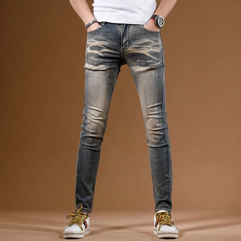 

Autumn and Spring New Solid Color American Retro Straight Leg Stretch Denim Jeans Casual Comfortable Sports High Quality Jeans