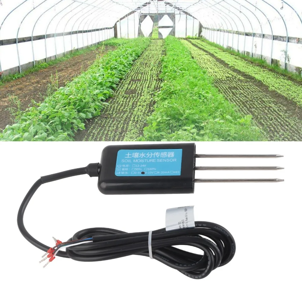 

Universal Soil Moisture Sensor Black Stainless steel and Plastic Soil Moisture Tester Compact Easy to Use Soil Humidity Sensor