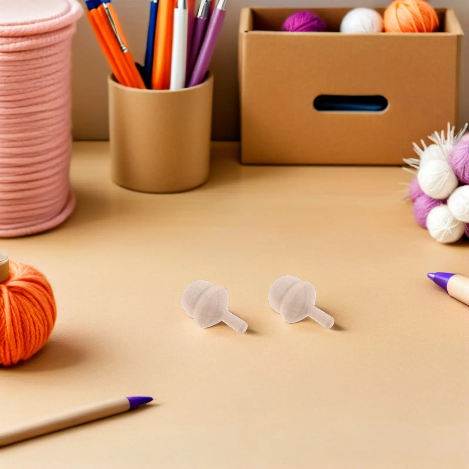 10 stuks houten tolletjes onbewerkt blank hout DIY schilderen Montessori STEM knutsel verjaardagsfeestje cadeautjes houten gyroscopen speelgoed