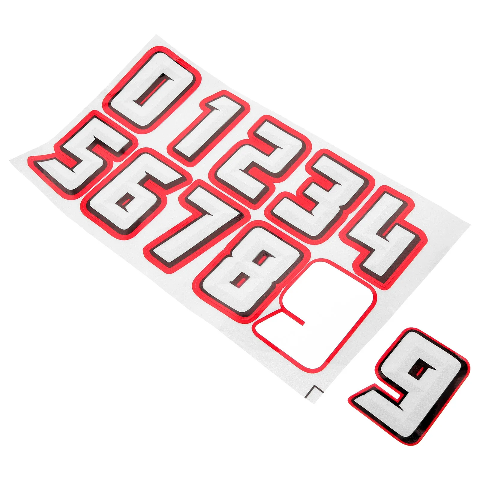 

10pcs Number Stickers Football Baseball Hockey Soccer Sports Decals Athlete Awards Motivation Thick Durable Self-Adhesive