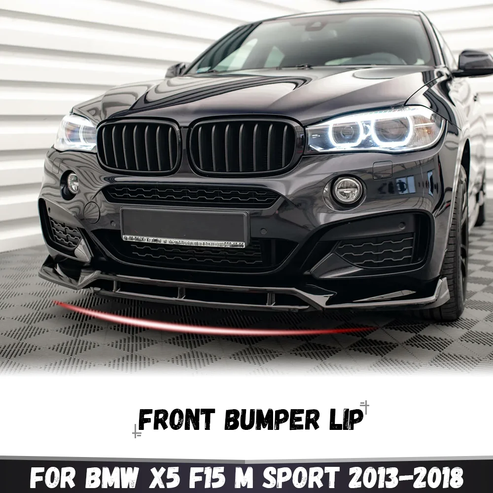 For BMW X5 F15 M Sport 2013 2014 2015 2016 2017 2018 Car Front Bumper Splitter Spoiler Lip Guard Protector Body Kit