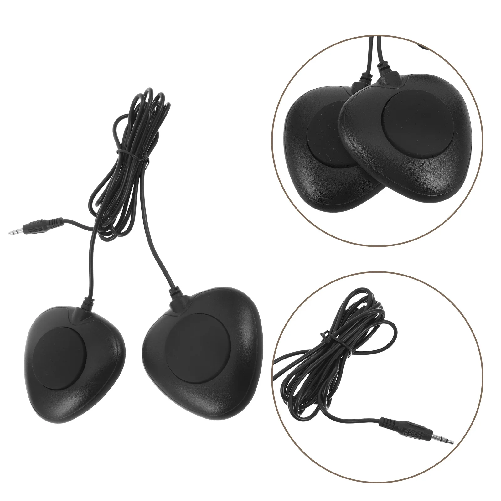 

Double Base Drum Foot Pedal for Electric Drums Low Noise Trigger Pad 3.5mm Connector Ideal for Quiet Practice and Advanced