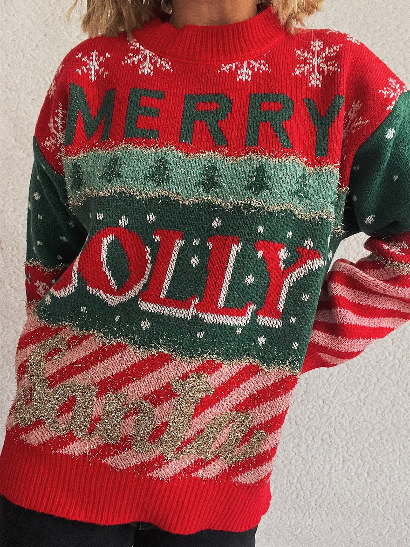 

Autumn Winter Sweater Long Sleeve Round Neck Fit Straight Tube Commute Style Women's Fashion Top Quality Material