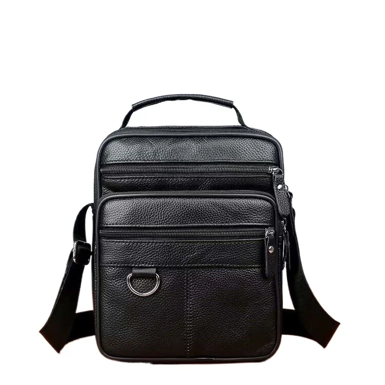 

2025 New Mini Casual Luxury Men's Handbags Cow Genuine Leather Male Shoulder Bag Real Leather Crossbody Bag Messenger Bags