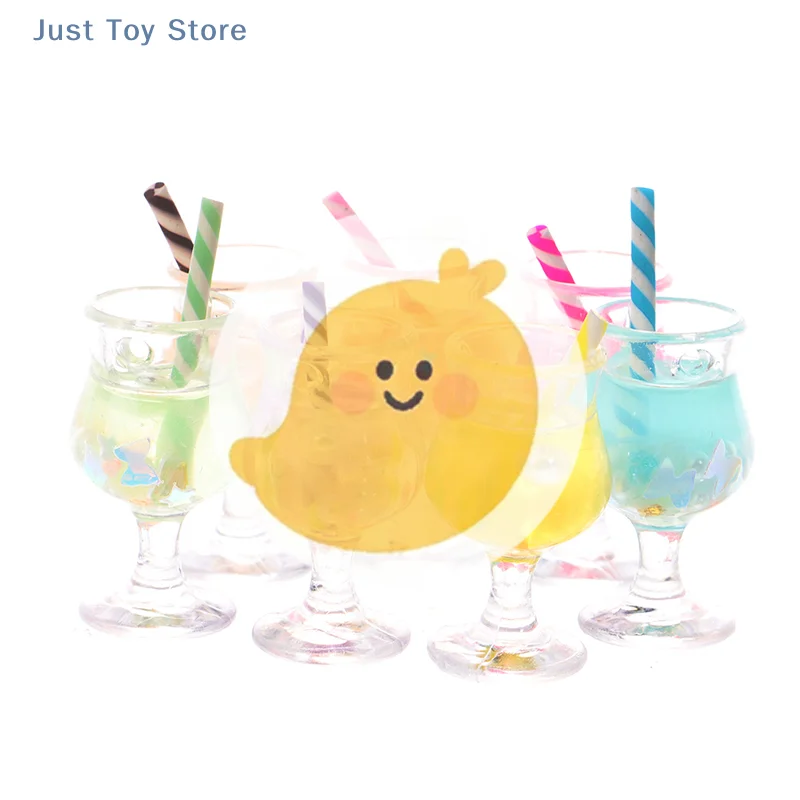 [JT]2Pcs/Set Mini Drink Cups Model Pretend Play Mini Food Doll Accessories Fit Play House Toy Dollhouse Miniature