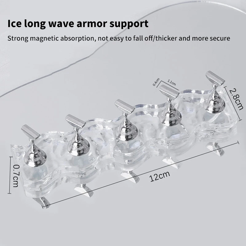 Магнитная прозрачная база для практики ногтей инструменты форма ледяного торта Сильный магнитный стенд поддельные ногти дисплей ногтей поддержка ногтей