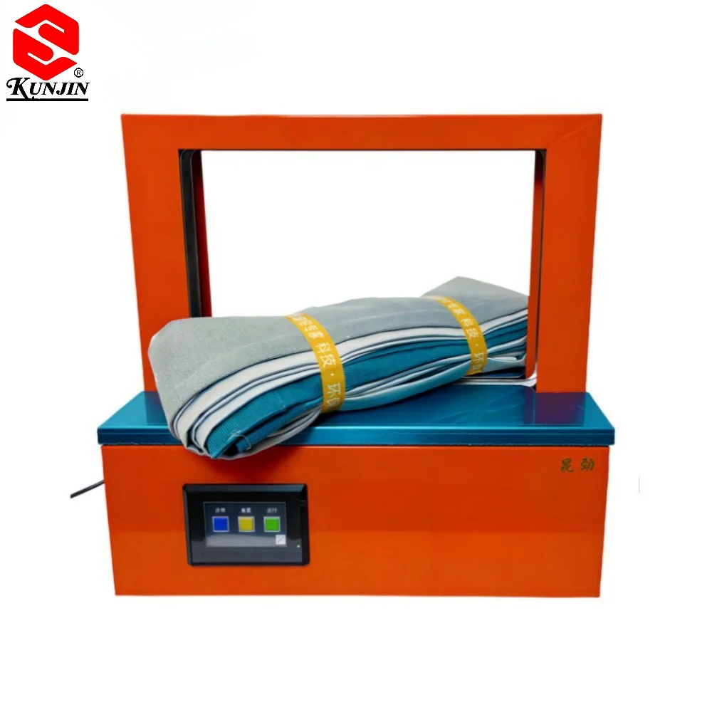 

KUNJIN Table Top Paper Banding Machine Automatic Tape Strapping Machine Paper Banding Machine