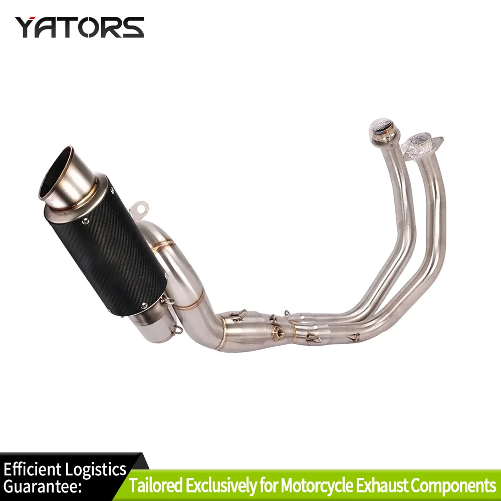 For Yamaha MT-07 YZF-R7 2021-25 Full System Exhaust Header Pipe Muffler Tips Exhausts Pipes Exhaust Systems