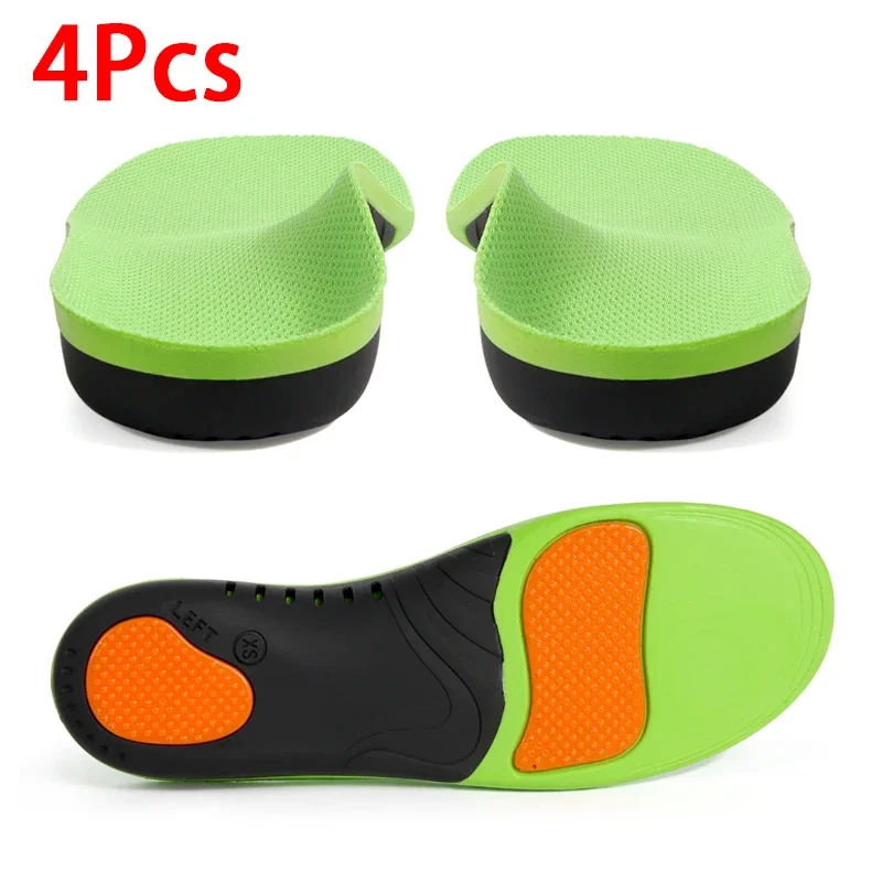 2/4 pares de nuevas plantillas ortopédicas con soporte de arco para hombre y mujer, cómodas plantillas deportivas con gel para el talón y absorción de impactos
