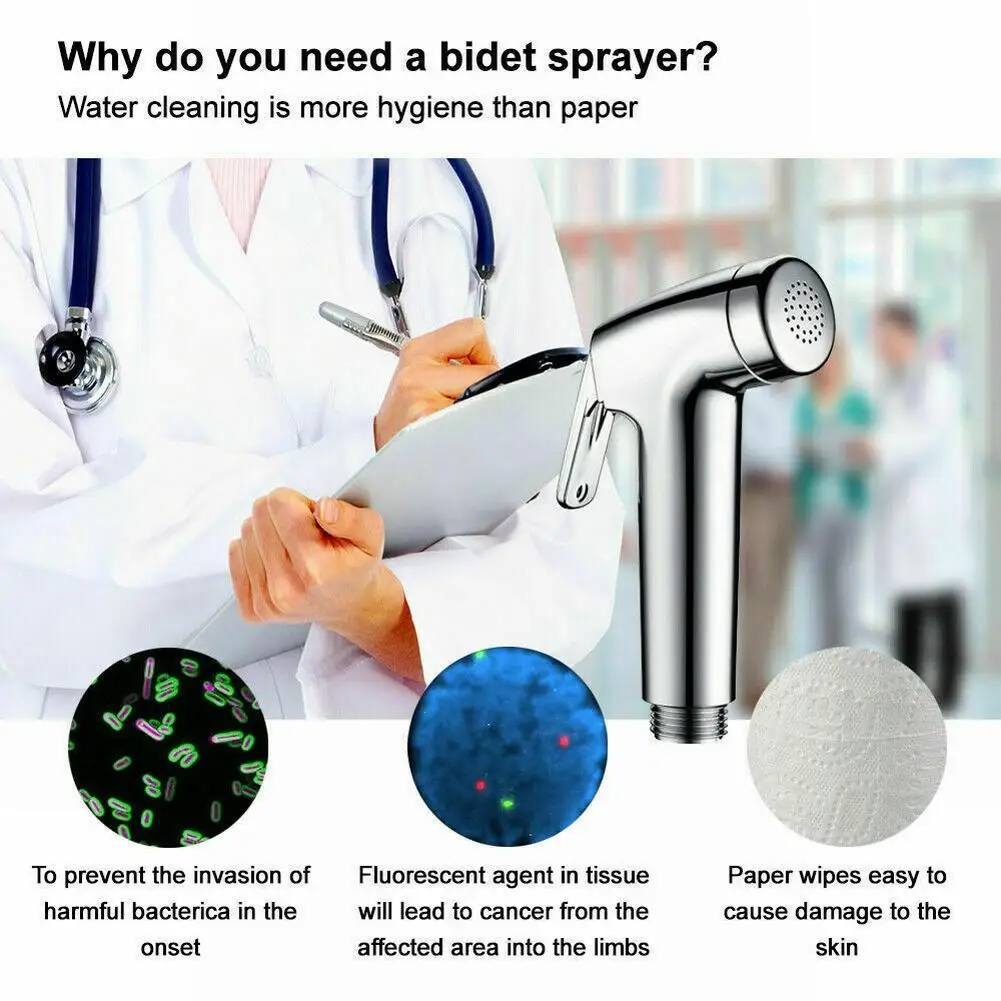 Spray Bidet Spray Shattaf Shower Toilet Douche 1 PC 110*66*30mm Bidet Head For Muslim Sanitary G1/2\