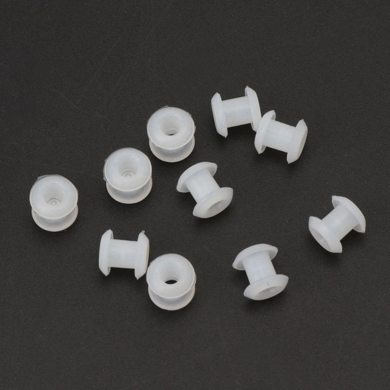 A52E 10 Stück Ringperlen-Abstandshalter aus Silikon, Gummistopfen für DIY-Handwerk, Schmuck – Detail 1