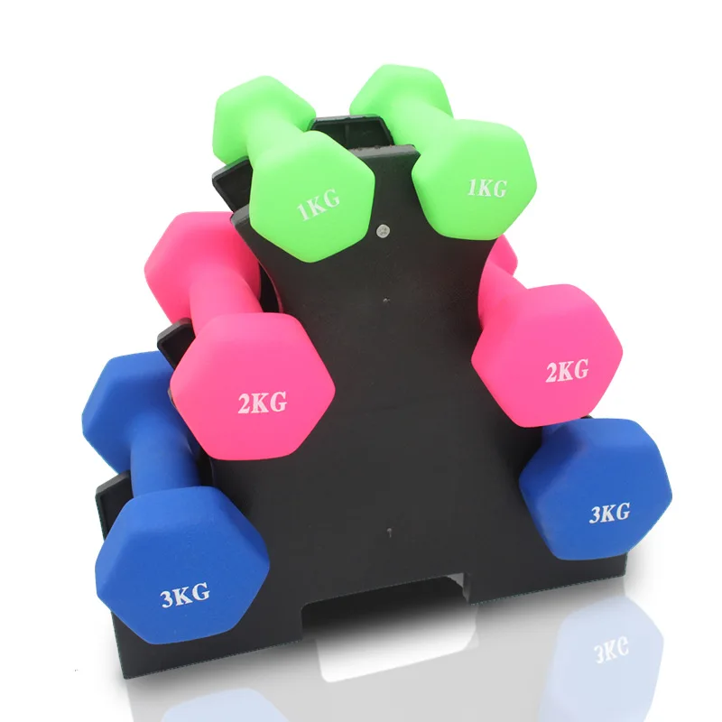 Estante triangular para mancuernas, soporte de almacenamiento para equipos de gimnasio, accesorios de Fitness para el hogar